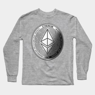 Silver Ethereum Long Sleeve T-Shirt